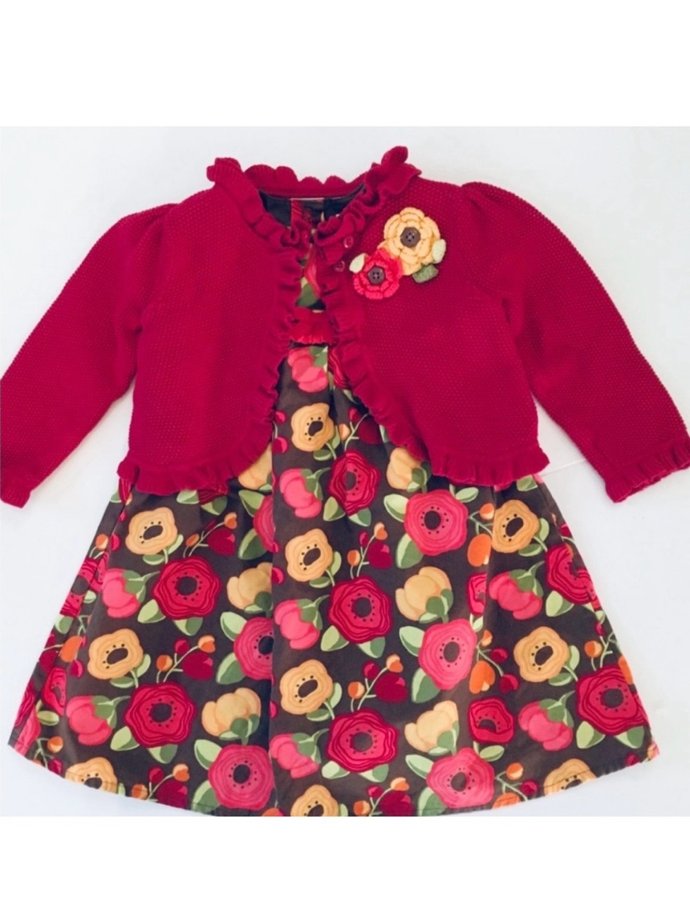 Like-new Gymboree dress and cardigan